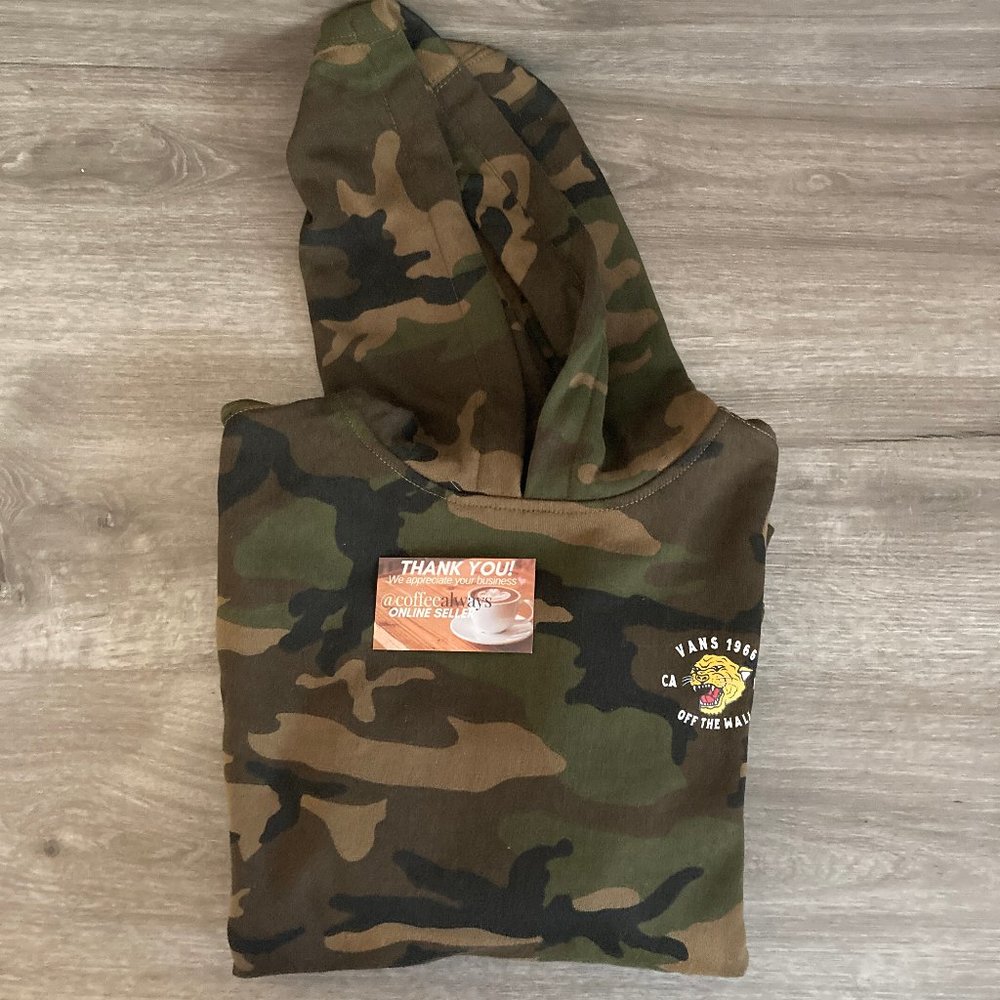Vans Growler Pullover Hoodie Camo Tiger Boy's